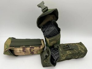 Подсумок закрытый под два магазина АК на системе MOLLE оптом