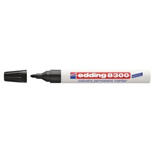 Маркер для агрессивной среды Edding E-8300 черный (толщина линии 1.5-3 мм)