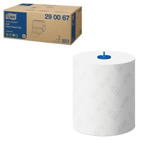 Полотенца бумажные рулонные TORK (Система H1) Matic, комплект 6 шт., Advanced, 150 м, 2-слойные, белые, 290067 - описание
