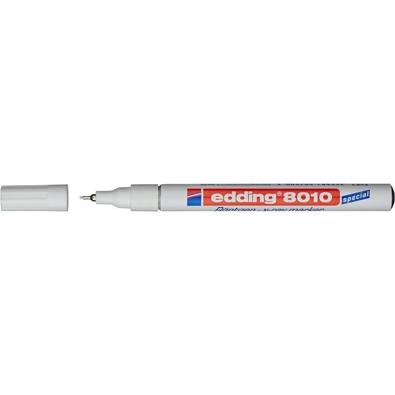 Маркер для досок и рентгеновских пленок Edding E-8010 белый (толщина линии 0.8 мм) - распродажа