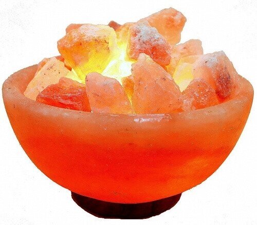 Солевая лампа ваза с камнями 3-5 кг - акции