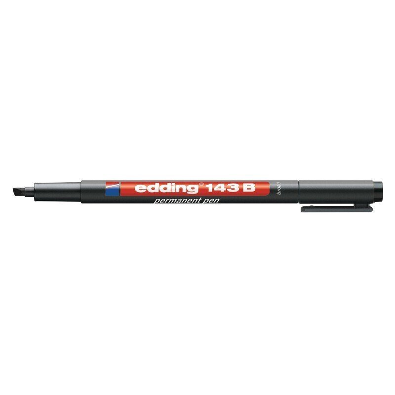 Маркер для пленок и глянцевых поверхностей Edding E-143/1 B черный (толщина линии 1-3 мм) - особенности