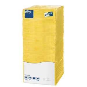 Салфетки бумажные Tork Big Pack 470116/478663 1-слойные 25x25 см желтые (500 штук в упаковке)