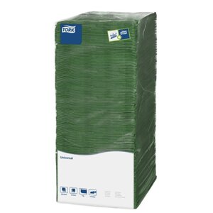 Салфетки бумажные Tork Big Pack 199803/96801 (1-слойные, 25x25 см, зеленые, 500 штук в упаковке)