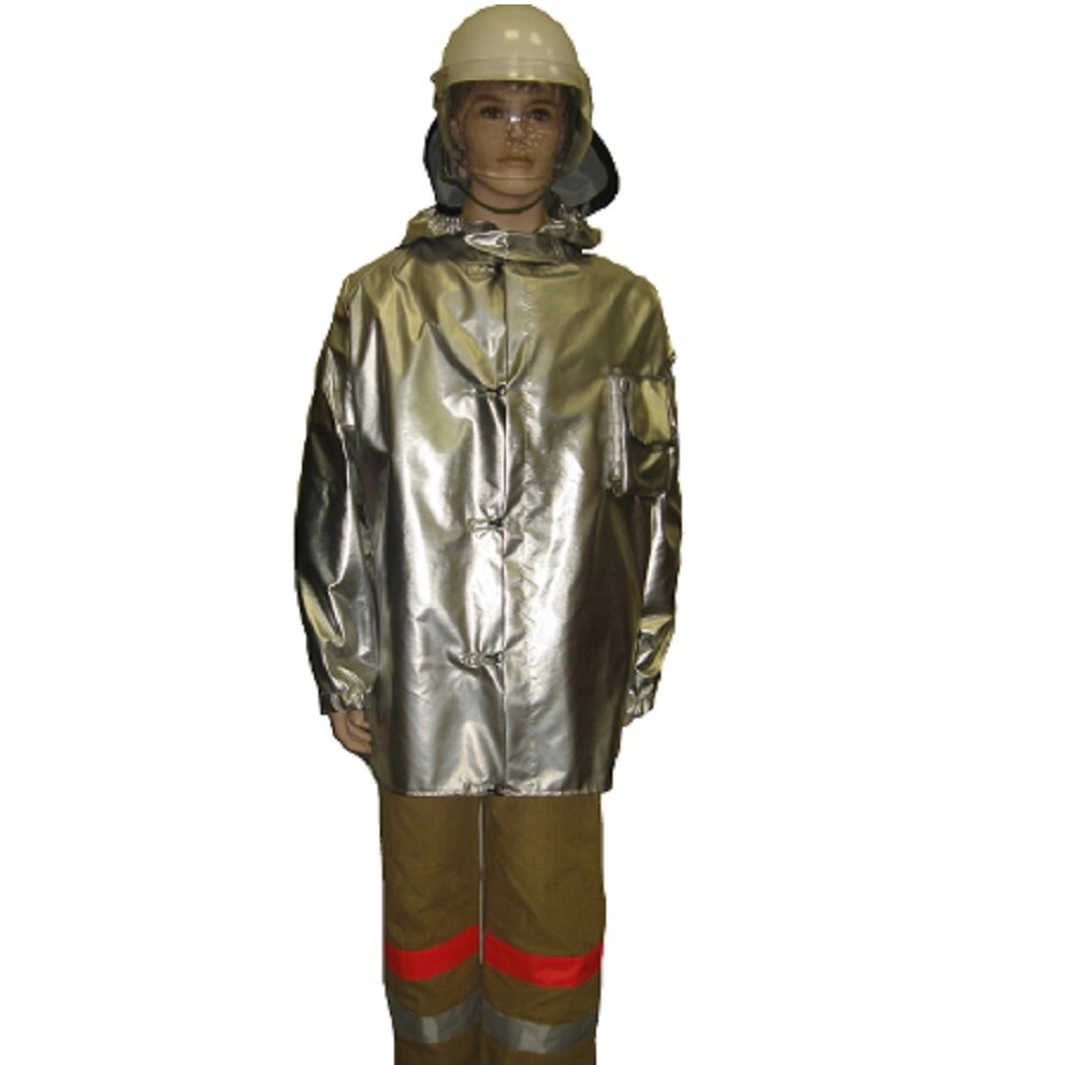 Плащ металлизированный комплекта защитной экипировки пожарного-добровольца «ШАНС»-Д от компании Арсенал ОПТ - фото 1