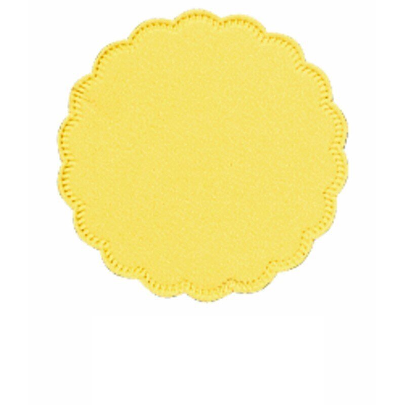 Подставки бумажные под чашки Tork 474472/470244 8-слойные 9x9 см желтые с тиснением (250 штук в упаковке) от компании Арсенал ОПТ - фото 1