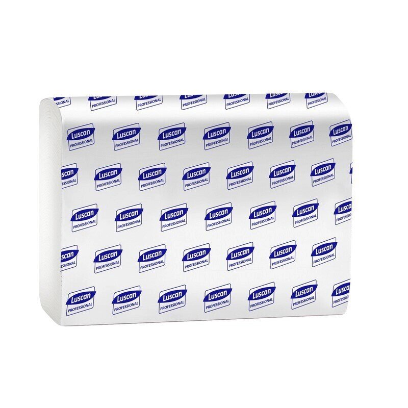 Полотенца бумажные листовые Luscan Professional Z-сложения 2-слойные 20 пачек по 190 листов от компании Арсенал ОПТ - фото 1