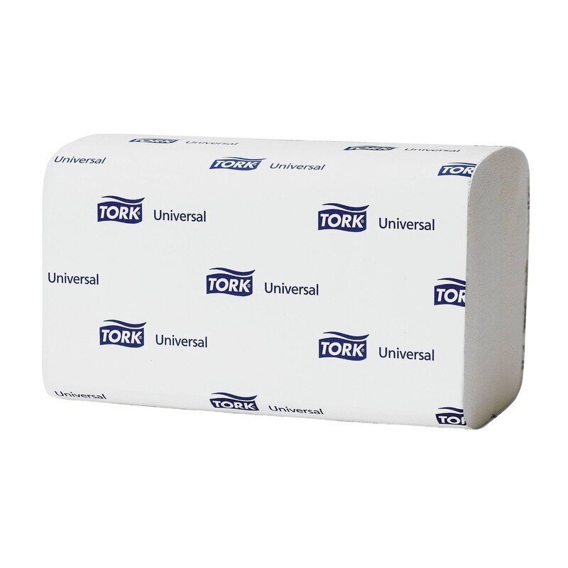 Полотенца бумажные листовые Tork Universal H3 120108 ZZ-сложения 1-слойные 20 пачек по 250 листов от компании Арсенал ОПТ - фото 1