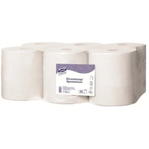 Полотенца бумажные в рулонах Luscan Professional 2-слойные 6 рулонов по 150 метров (втулка с центральной