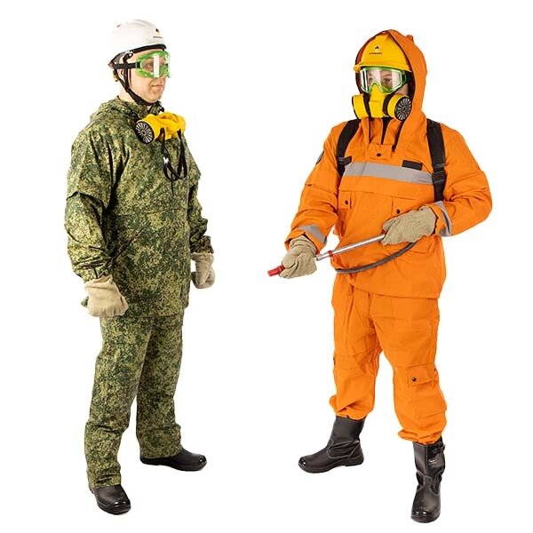 Пожарный костюм добровольца «Шанс» (камуфляжный/ сигнальный) от компании Арсенал ОПТ - фото 1