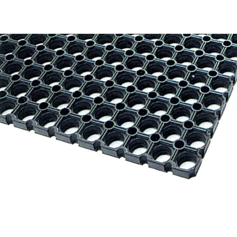 Резиновое покрытие универсальное черное (500х1000х14 мм) от компании Арсенал ОПТ - фото 1