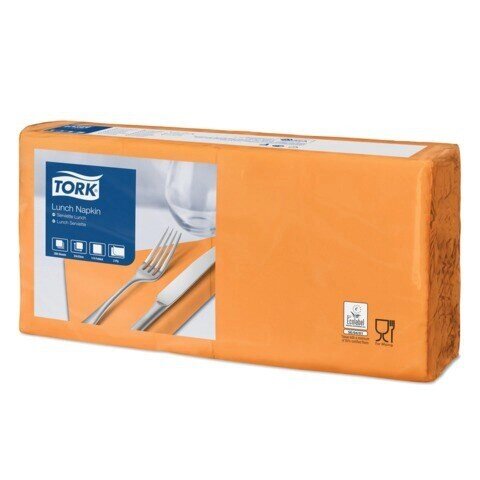 Салфетки TORK Big Pack, 33х32,6, 200 шт., 2-х слойные, оранжевые, 477843 от компании Арсенал ОПТ - фото 1
