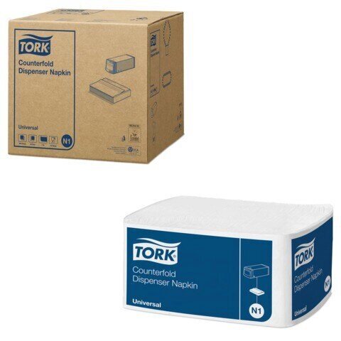 Салфетки TORK (Система N1) Counterfold, комплект 16 шт., 33х30 см, 250 шт., белые, 10905 от компании Арсенал ОПТ - фото 1