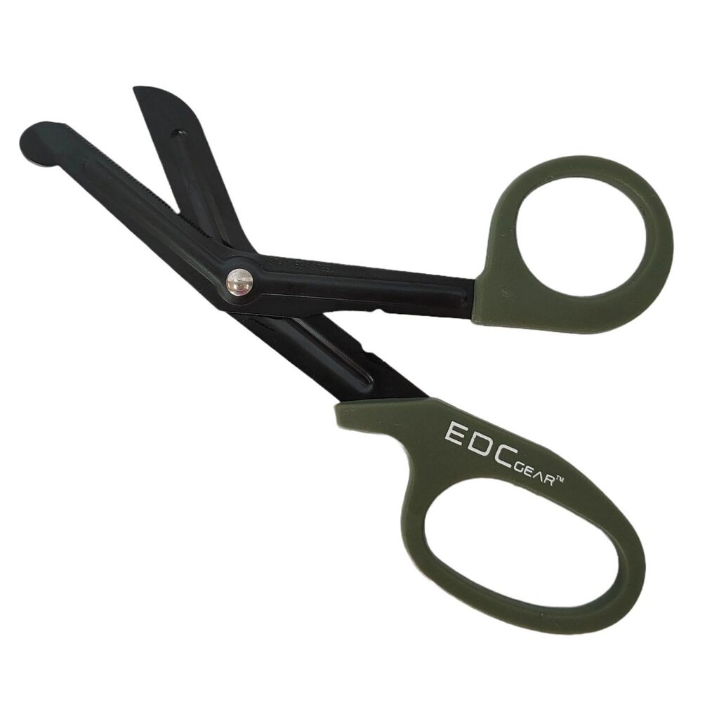 Спасательные ножницы EDC Gear (хаки-олива) оптом от компании Арсенал ОПТ - фото 1