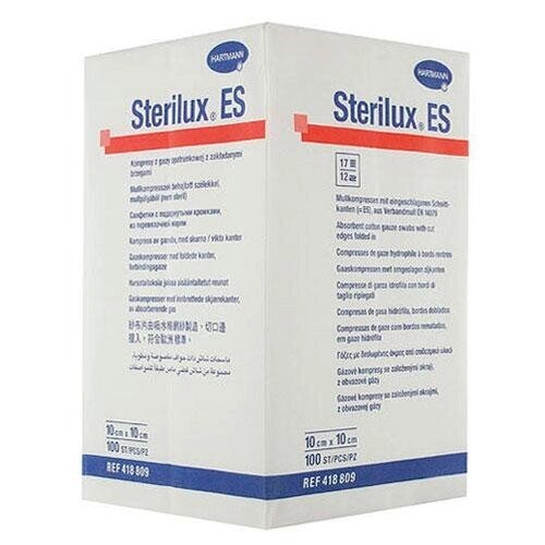 STERILUX ES (4168007) Салфетки нестерильные 5 х 5 см; 8 слоев; 13 нитей, 100 шт. от компании Арсенал ОПТ - фото 1
