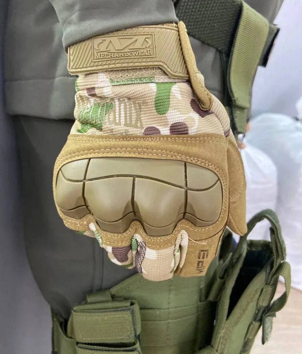 Тактические перчатки MECHANIX M-PACT MP3 fullfinger с широкими разрезными косточками, защитные, сенсорные Расцветки и от компании Арсенал ОПТ - фото 1