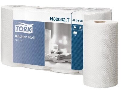 TORK арт 473498 N32032 Полотенца кухонные рулонные белые 2сл 90листов х5 от компании Арсенал ОПТ - фото 1