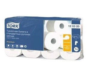 Tork Premium 120320 белая мягкая туалетная бумага 2-сл 8рул 23м х12