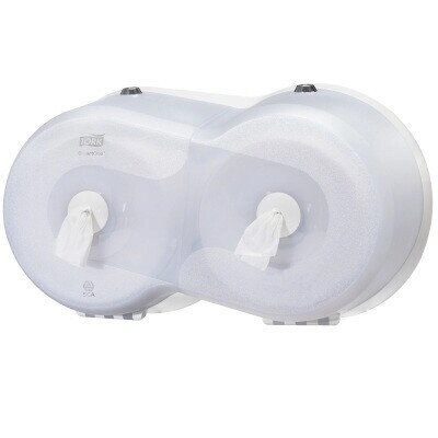 Tork SmartOne 472028 Двойной диспенсер для туалетной бумаги в мини рулонах, белый от компании Арсенал ОПТ - фото 1