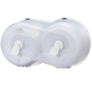 Tork SmartOne 472028 Двойной диспенсер для туалетной бумаги в мини рулонах, белый