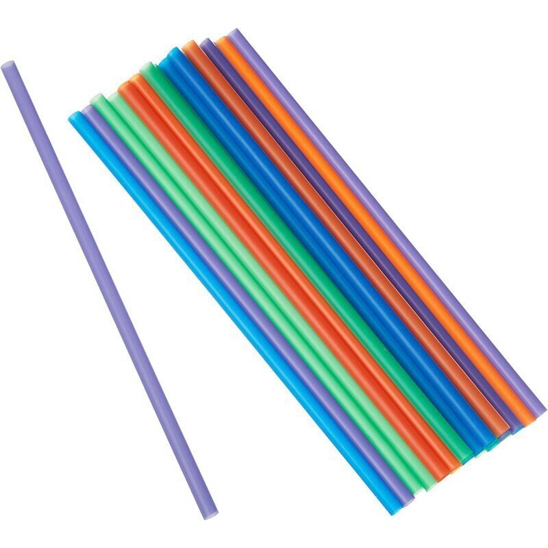 Трубочки для коктейлей Горница цветные длина 24 см 250 штук в упаковке от компании Арсенал ОПТ - фото 1
