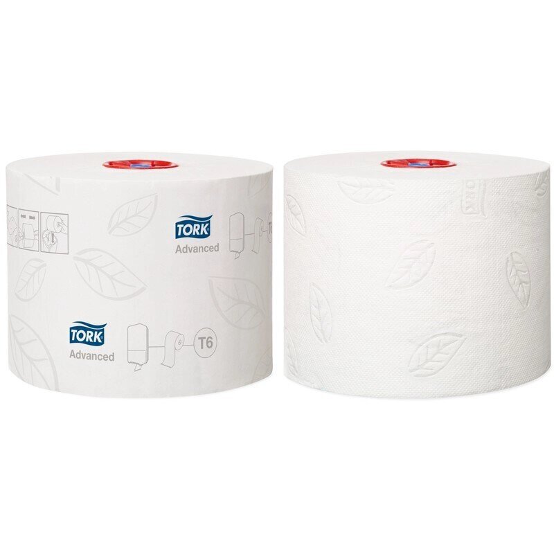Туалетная бумага в рулонах Tork Mid-size Advanced 2-слойная 27 рулонов по 100 метров от компании Арсенал ОПТ - фото 1