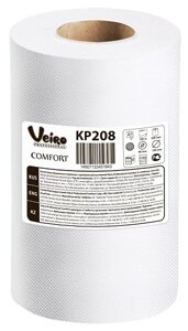 VEIRO Professional Comfort арт КР208 Полотенца с центральной вытяжкой белые в рулонах 2-сл 100м х6