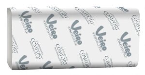 VEIRO Professional Comfort арт КV205 Полотенца V белые в пачках 2-сл 200л х15