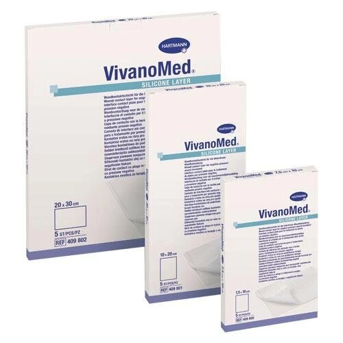 VivanoMed Silicone Layer / Силиконовое покрытие ВиваноМед 10 х 20 см, 5 шт./уп. (4098010) от компании Арсенал ОПТ - фото 1