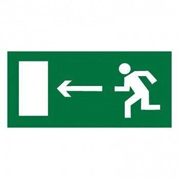 Знак Эксклюзив E04 Направление к эвакуационному выходу налево (размер 300х150) фотолюминесцентный от компании Арсенал ОПТ - фото 1