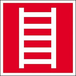 Знак Эксклюзив F03 Пожарная лестница на пластике (200х200)