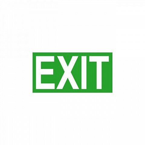 Знак Эксклюзив L14 EXIT Указатель выхода (размер 300х150) фотолюминесцентный от компании Арсенал ОПТ - фото 1