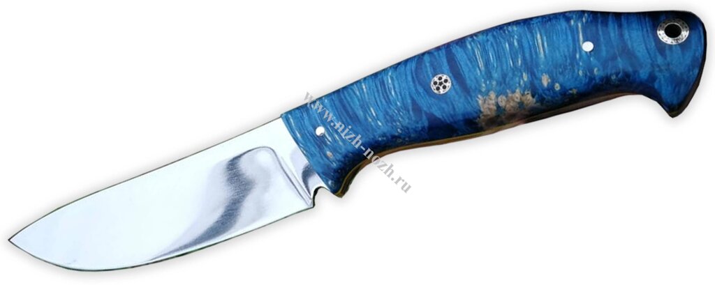 Нож `Ч-10` кованая сталь Х12МФ, кап, стабилизация древесины ##от компании## ООО "А2" - ##фото## 1