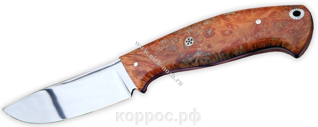 Нож `Ч-4` кованая сталь Х12МФ, кап, стабилизация древесины от компании ООО "А2" - фото 1
