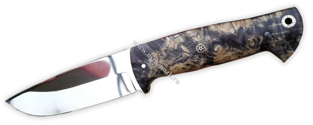 Нож `Ч-7` кованая сталь Х12МФ, кап, стабилизация древесины ##от компании## ООО "А2" - ##фото## 1