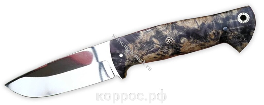 Нож `Ч-7` кованая сталь Х12МФ, кап, стабилизация древесины от компании ООО "А2" - фото 1