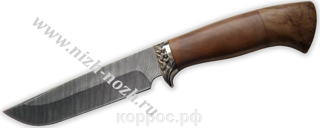 Нож `Клык` дамасская сталь от компании ООО "А2" - фото 1