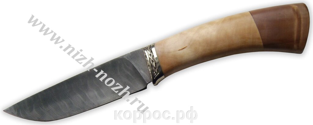 Нож `Крот` дамасская сталь от компании ООО "А2" - фото 1