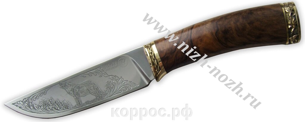 Нож `Крот` кованая сталь 95х18 от компании ООО "А2" - фото 1