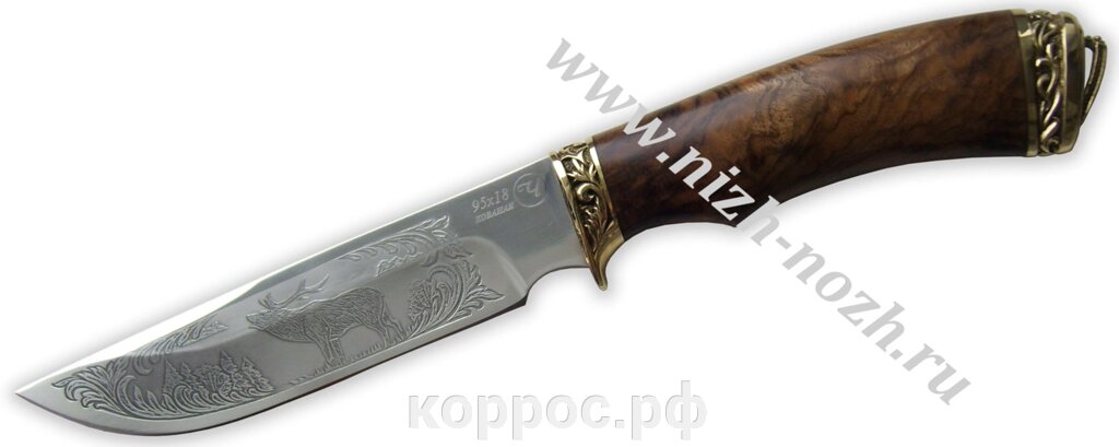 Нож `Лань` кованая сталь 95х18 от компании ООО "А2" - фото 1