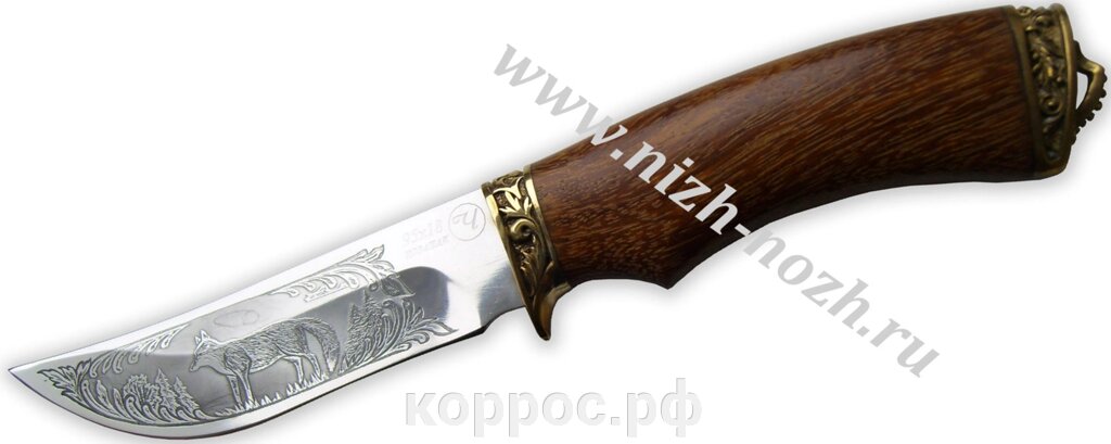 Нож `Лиса` кованая сталь 95х18 от компании ООО "А2" - фото 1