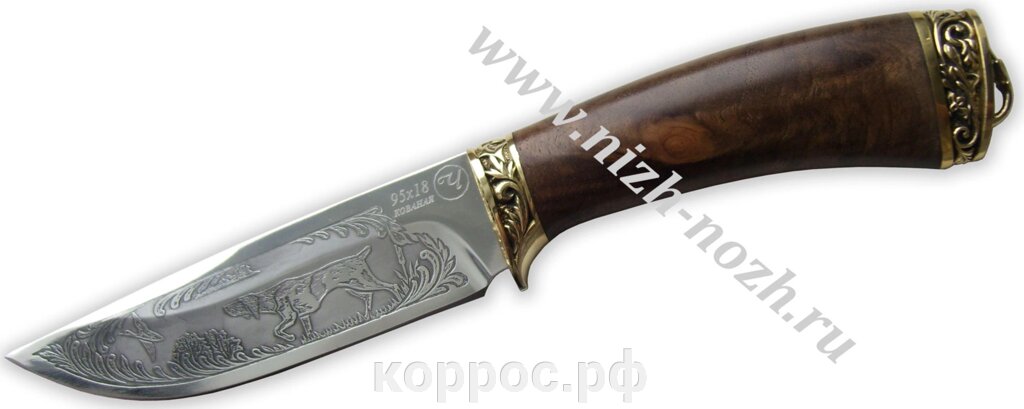 Нож `Охотник` кованая сталь 95х18 от компании ООО "А2" - фото 1