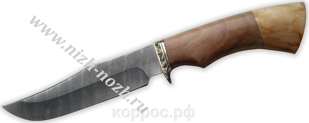 Нож `Щука` дамасская сталь от компании ООО "А2" - фото 1