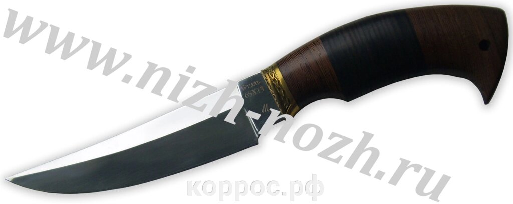 Нож `Сом` (венге, кожа) от компании ООО "А2" - фото 1