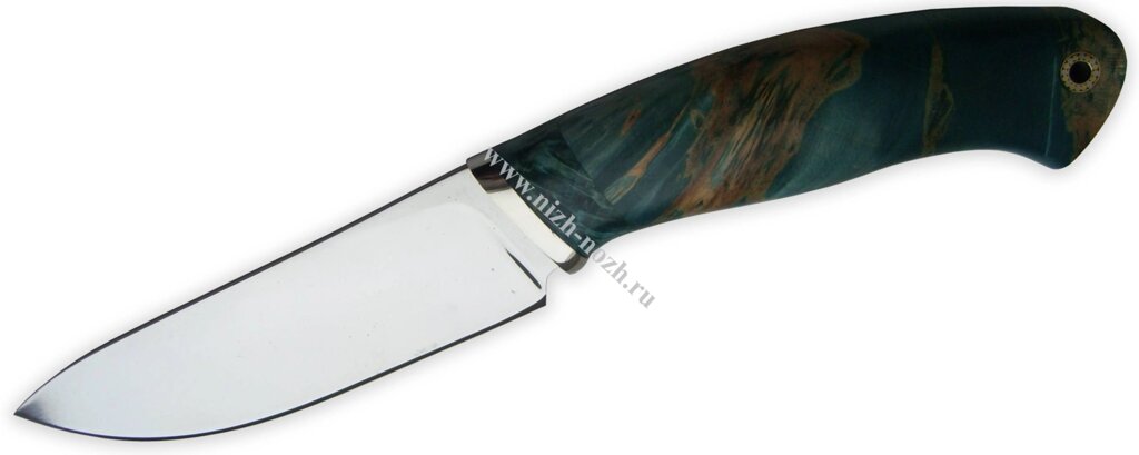 Нож `Трогон` кованая сталь Х12МФ, клен, стабилизация древесины ##от компании## ООО "А2" - ##фото## 1