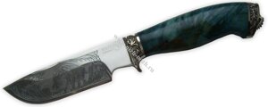 Нож `Егерь` кованая сталь 95х18, сувель, стабилизация древесины