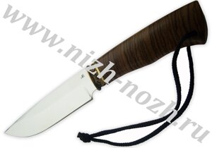Нож `Старатель` рукоять - зебрано, латунное литье