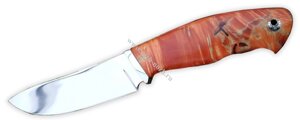 Нож `Ч-5` кованая сталь Х12МФ, кап, стабилизация древесины