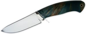 Нож `Трогон` кованая сталь Х12МФ, клен, стабилизация древесины