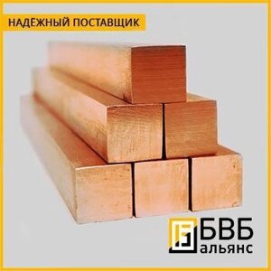 Квадрат медный 120х120 мм М3 ГОСТ 1535-2006